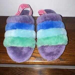 UGG Multicolor Fluffy Slippers